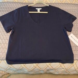 Athleta Navy essential v-neck t